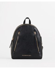 Базовый черный женский рюкзак на молнии PACOMARTINEZ, черный