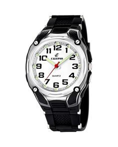 K5560/4 Черные резиновые мужские часы в уличном стиле Calypso, черный