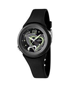 K5576/6 Модные женские часы из черного каучука Calypso, черный