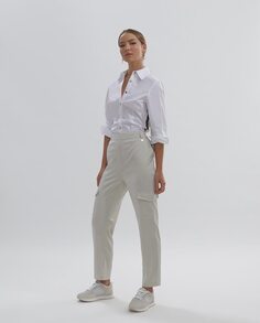 Женские брюки-джоггеры с карманами на штанинах и однотонным принтом Lola Casademunt