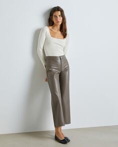 Женские брюки-кюлоты из кожзама Easy Wear