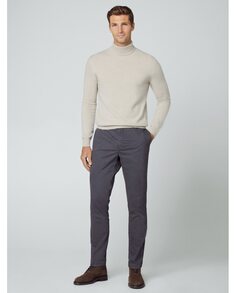 Узкие мужские брюки чинос темно-серого цвета Hackett, темно-серый