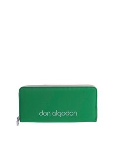 Зеленый женский кошелек на молнии Don Algodón, зеленый