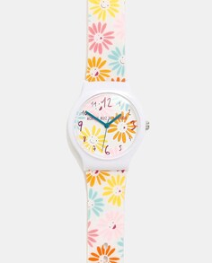 Женские часы Flip с разноцветными ромашками Agatha Ruiz de la Prada, мультиколор