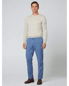 Классические мужские брюки чинос синего цвета Hackett, синий