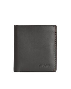 Мужской кожаный кошелек Lyon темно-коричнево-коричневого цвета с RFID-защитой Jaslen, коричневый