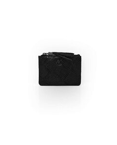 Женский кошелек из яловой кожи черного цвета Laura Valle, черный