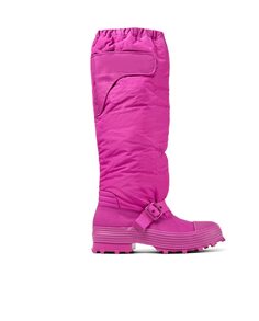 Розовые стеганые высокие ботинки унисекс camperlab, фиолетовый