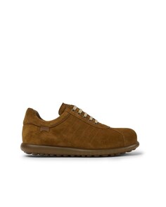 Мужские коричневые замшевые туфли на шнуровке Camper, коричневый