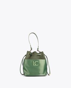 Женская сумка с ремнем через плечо и ремнем через плечо с застежкой-кулиской Lola Casademunt, зеленый