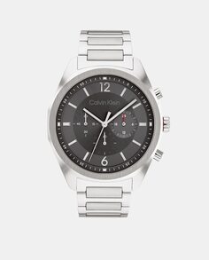 CK Force 25200264 стальные мужские часы с хронографом Calvin Klein, серебро