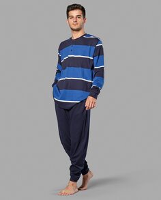 Интерлок мужская пижама Babelo, темно-синий