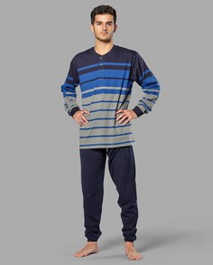 Интерлок мужская пижама Babelo, темно-синий