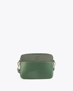 Женская сумка через плечо с застежкой-молнией и логотипом спереди Lola Casademunt, зеленый