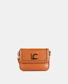 Маленькая сумка через плечо светло-коричневого цвета с логотипами и клапаном Lola Casademunt, коричневый