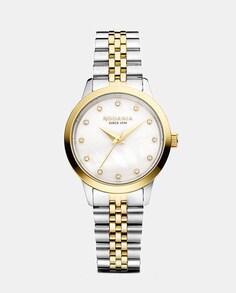 Двухцветные женские часы Montreux R10007 из стали Rodania, серебро