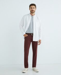 Мужские брюки с 5 карманами Гринсборо Wrangler, бордо