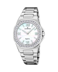 C4753/1 Новинка женские часы из серебряной стали Candino, серебро