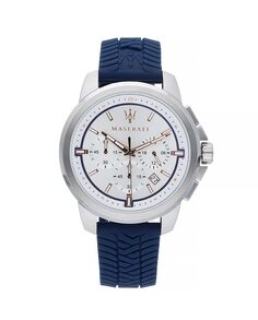 Мужские часы Successo R8871621013 из силикона и синим ремешком Maserati, синий