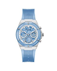 Женские часы Athena GW0409L1 из полиуретана с синим ремешком Guess, синий