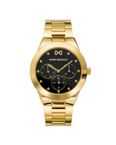 Многофункциональные женские часы Alfama из золотой стали с браслетом Mark Maddox, золотой