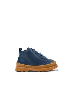 Кожаные кроссовки для мальчика с синими ботильонами Camper, синий