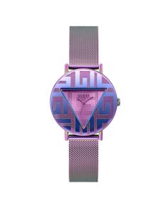 Культовые женские часы GW0479L1 из стали с сиреневым ремешком Guess, фиолетовый