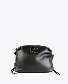 Черная женская сумка через плечо с внешним карманом Lola Casademunt, черный