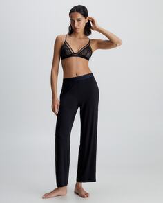 Женские пижамные брюки из мягкого модала Calvin Klein, черный