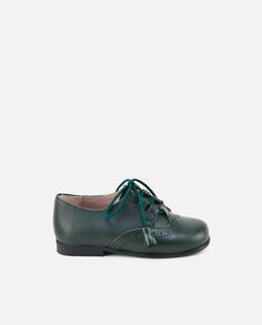 Классическая английская кожаная детская обувь Eli 1957, зеленый
