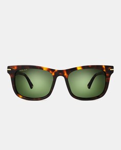 Прямоугольные солнцезащитные очки из ацетата гаваны с поляризованными линзами Polar, коричневый