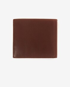 Мужской кошелек из коричневой кожи Barbour, коричневый