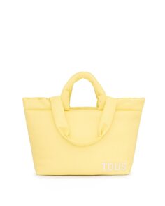 Большая желтая многопозиционная сумка через плечо Carol Tous, желтый