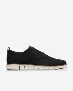 Мужские туфли на шнуровке из черной ткани Stitchlite Cole Haan, черный