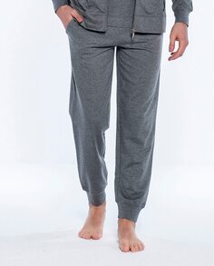 Длинные серые трикотажные мужские пижамные штаны Punto Blanco, серый