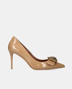 Женские туфли-лодочки Mayfair Court из лакированной кожи с острым носком и каблуком-шпилькой Kurt Geiger, коричневый