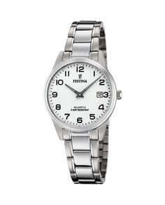 Женские часы F20509/1 Acero Classico в серебристой стали Festina, серебро