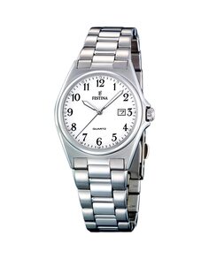 Женские часы F16375/1 Acero Classic в серебристой стали Festina, серебро