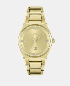 Steer-Women 1502672 женские часы из стали из желтого золота Boss, золотой