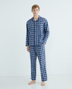 Мужская пижама из ткани с теплым оттенком Dustin, синий