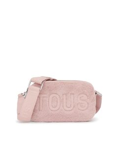 Сиреневая женская сумка через плечо Cloud Warm reporter на молнии Tous, розовый