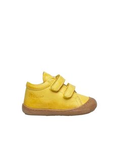 Детские кожаные кроссовки с желтыми ботильонами Naturino, желтый