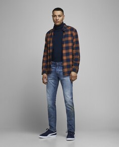 Мужские узкие синие джинсы Glenn Jack &amp; Jones, синий