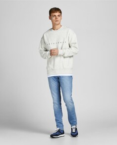 Мужские узкие светлые джинсы Jack &amp; Jones, синий