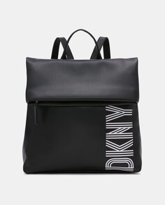 Черный рюкзак Tilly среднего размера с большим логотипом DKNY, черный
