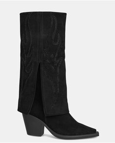 Женские высокие кожаные ботинки Alma en Pena, черный