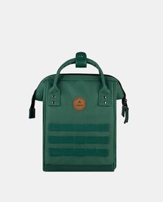 Темно-зеленый рюкзак Adventurer Montreal Небольшой рюкзак из водоотталкивающего переработанного полиэстера Cabaia, темно-зеленый