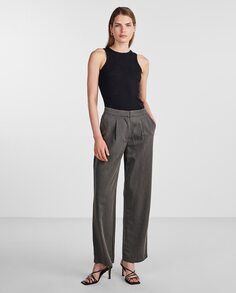 Женские длинные брюки Yas, темно-серый Y.A.S