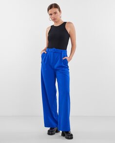 Женские длинные брюки с поясом Yas, темно-синий Y.A.S