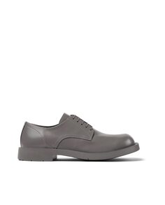 Туфли унисекс серые кожаные на шнуровке camperlab, серый
